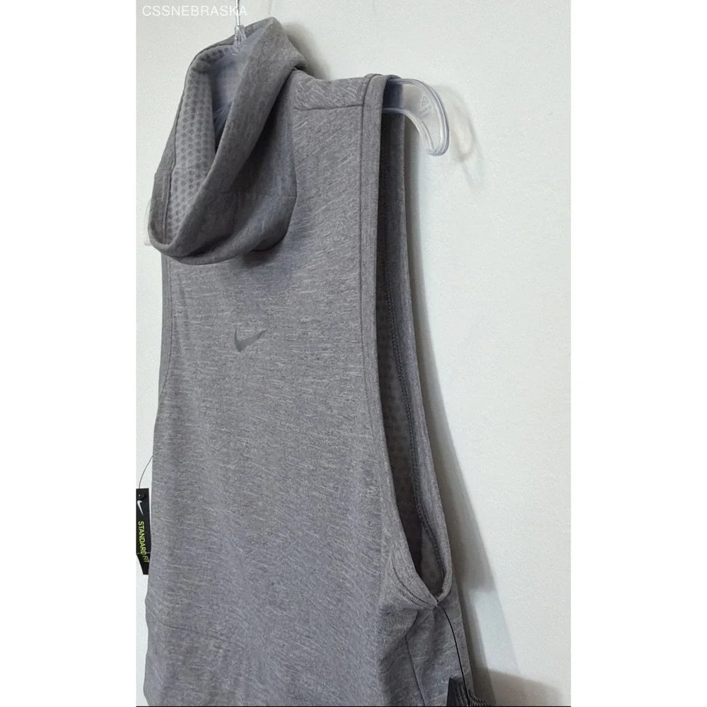 Nike Gray Running Top‎ Women's Cowl Neck Sleeveless Dri Fit - Size M